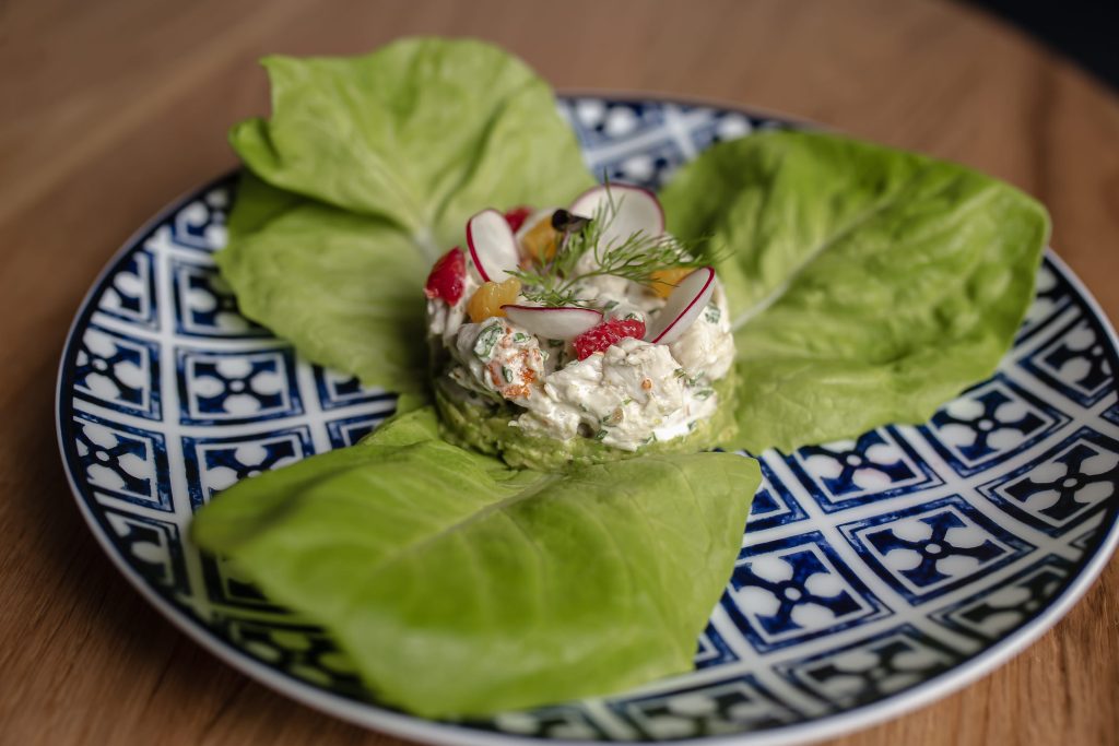 Crab & Avocado Crab & Avocado appetizer on a plate
