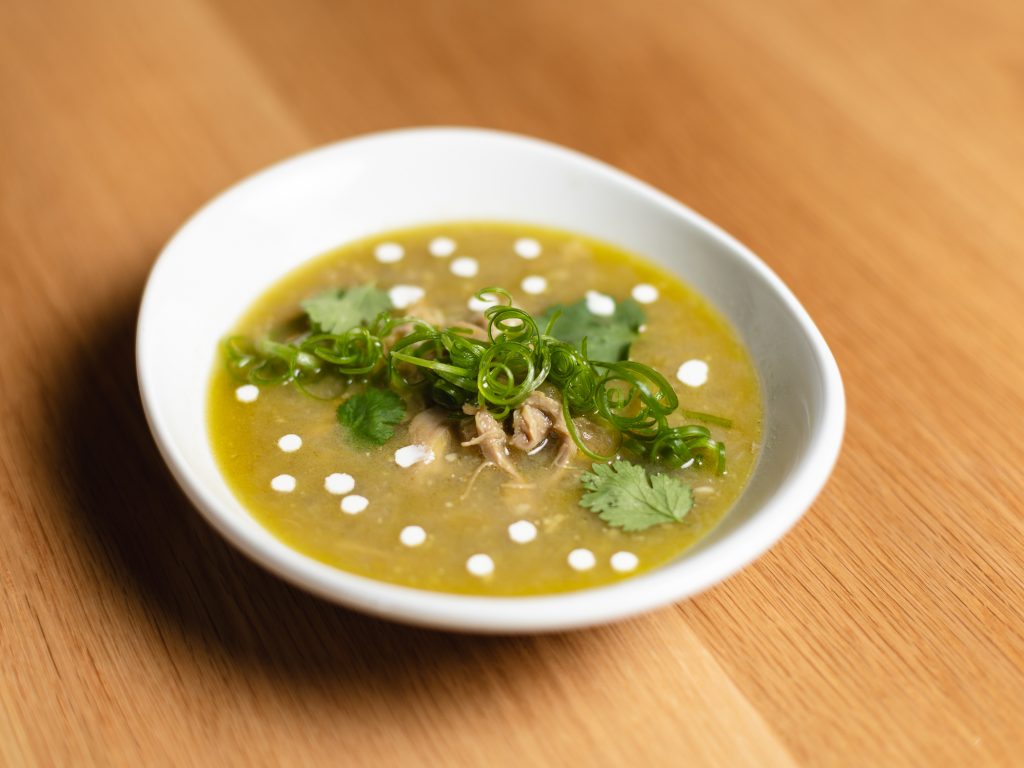 Lemongrass Chicken Soup in a bowl